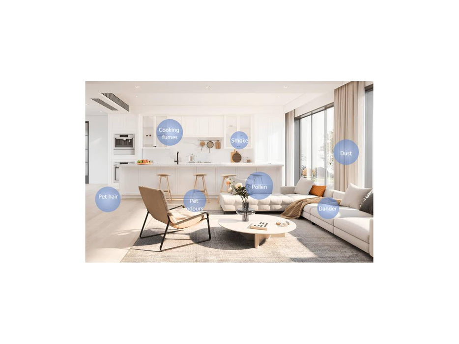 Xiaomi Smart Air Purifier 4 Pro App/Voice Control, Suitable for Large Room with Oled Touch Screen Display