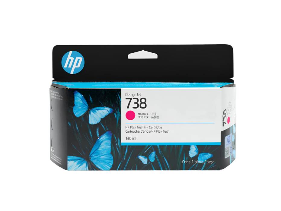 HP 738 130ml Magenta DesignJet Ink Cartridge (498N6A)