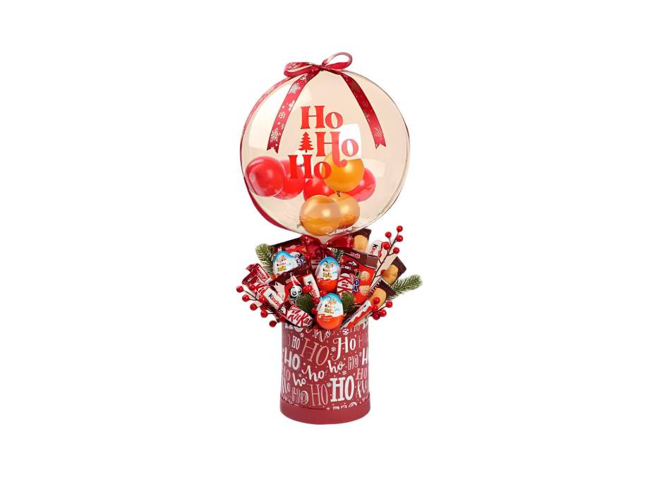 Christmas Ho Ho Ho Balloon Gift