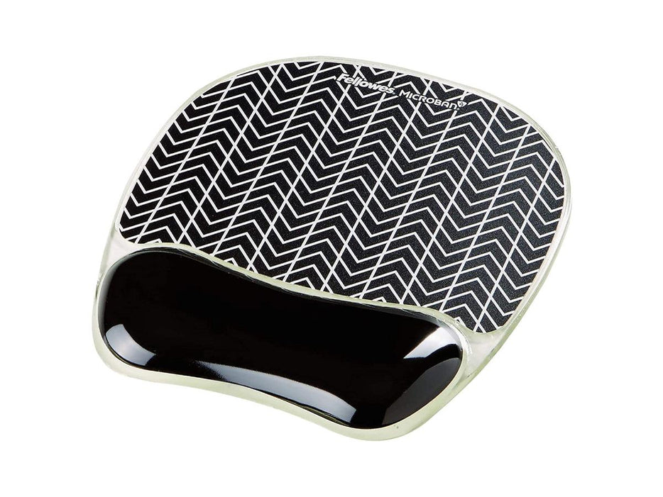 Fellowes Photo Gel Mouse Pad Wrist Support - Chevron (FEL 9653401) - Altimus