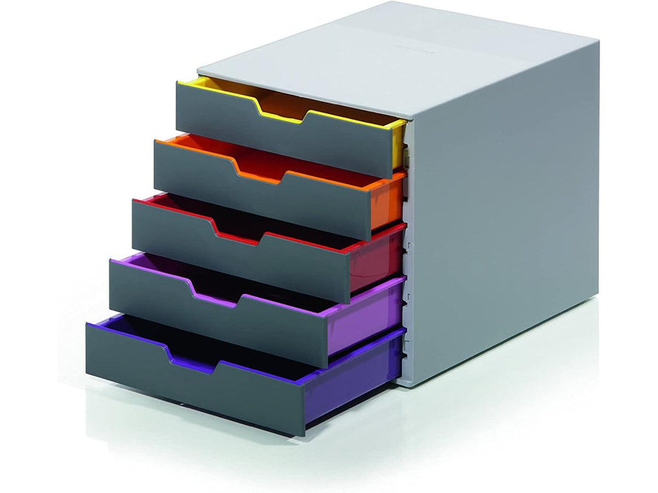 Durable Varicolor 5 - Plastic File Cabinet with 5 Colourful Drawers - Altimus