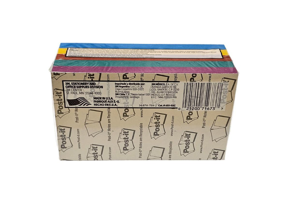 3M Post-It Notes Ultra Colors 655-5UC 5pads/pack - Altimus