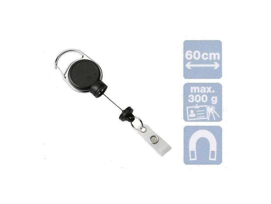 Durable 8329-01 Badge Reel Extra Strong Badge Reel - Black - Altimus