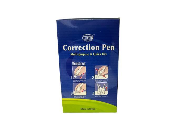 FIS Correction Pen - 12ml, (Pack of 12) - Altimus