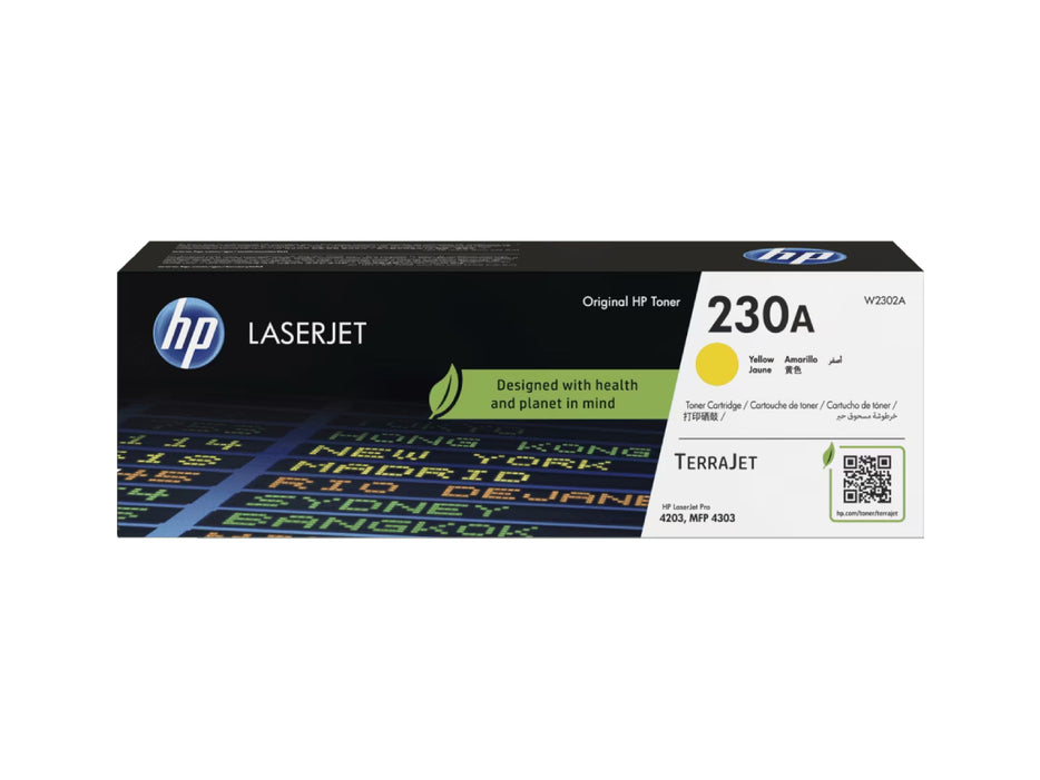 HP 230A Yellow Toner Cartridge (W2302A)