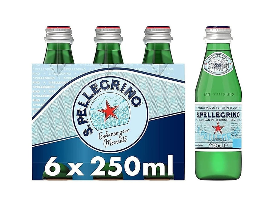 San Pellegrino Sparkling Natural Mineral Water 250ml, 6pcs/pack