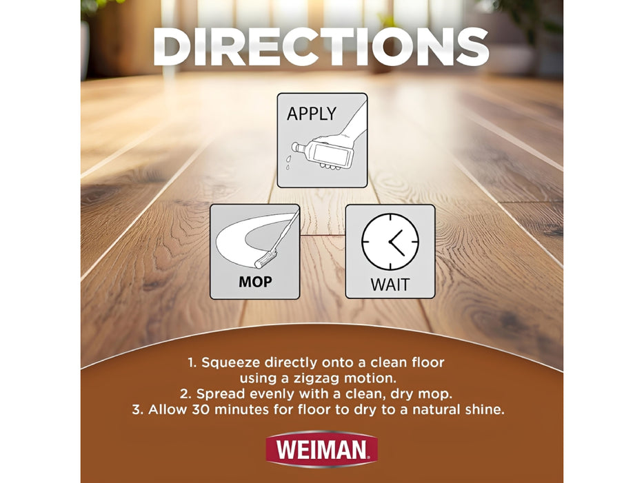Weiman Wood Floor Polish and Restorer, 32oz