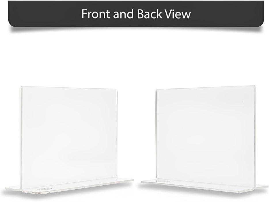 FIS Acrylic Double Sided Holder Stand Horizontal, 140 x 100mm