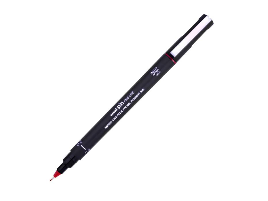 Uni Fine Line 03, PIN03-100, Red (12pcs/pack)