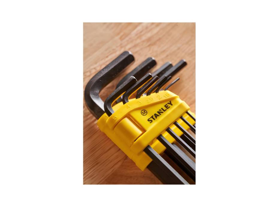 Stanley 1.5mm - 10mm Hex Key, Set of 10