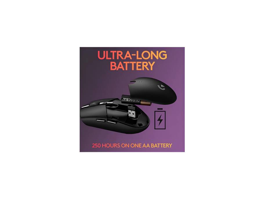 Logitech G305 Lightspeed Wireless Gaming Mouse, Black