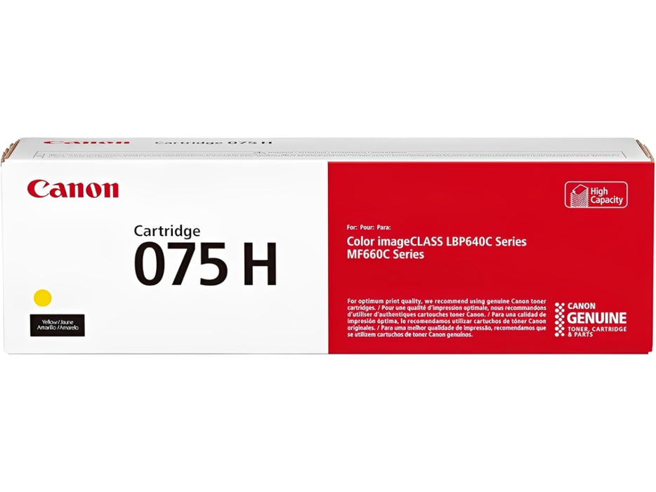Canon 075H High Yield Yellow Toner Cartridge