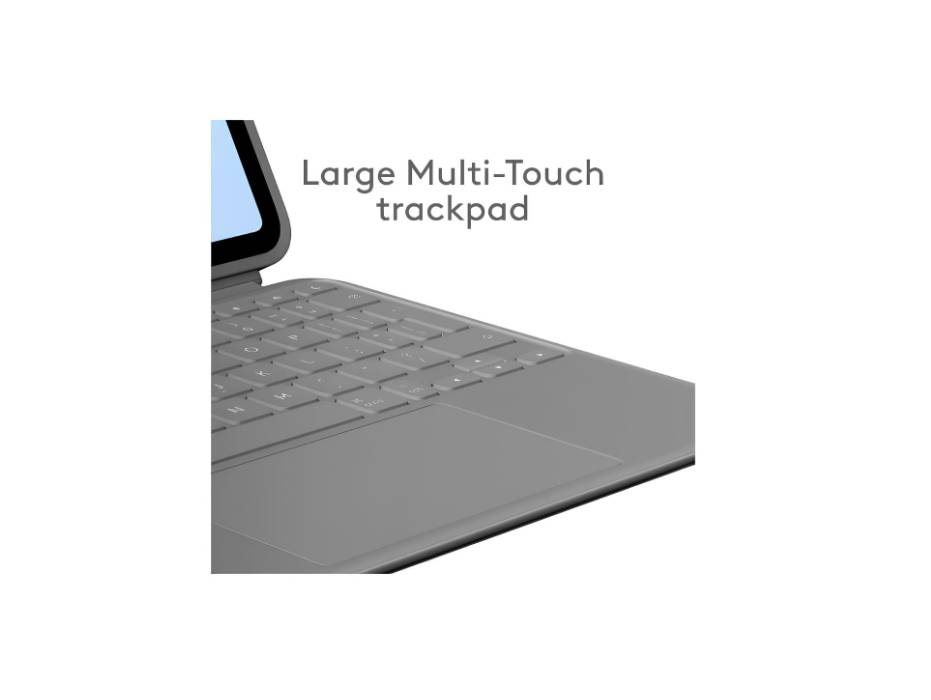 Logitech Combo Touch iPad Air 11-inch (M2 & M3), iPad Air (5th gen) Keyboard Case, Oxford Grey