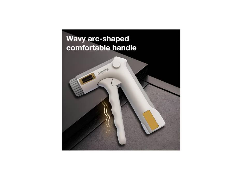 Agnite ER025-WH Adjustable Hand Gripper | 7-80kg Resistance | Strength Training Grip Exerciser – White