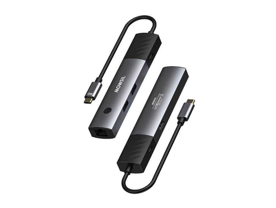 Mowsil USB-C Hub 6 IN 1 with HDMI switch Type-C