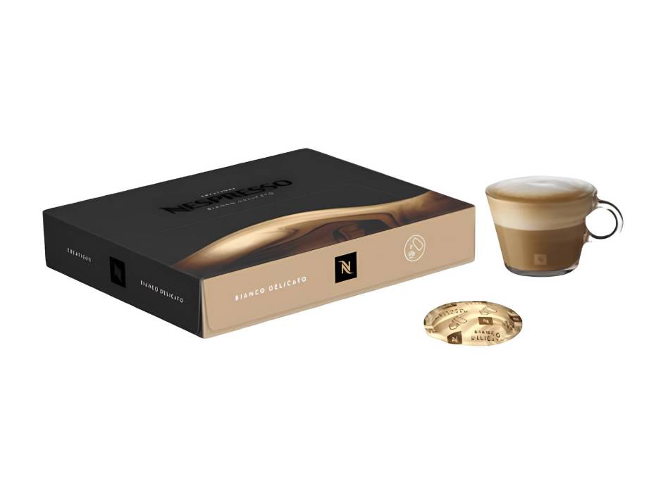 Nespresso Professional Bianco Delicato Biscuity for Milk Recipes, 50 Capsules/Box