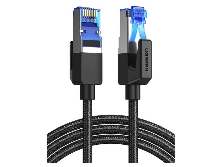 UGREEN Ethernet Cat 8 Gigabit High-Speed 40Gbps RJ45, Braided Double Shielded Ethernet Cable - 2meter