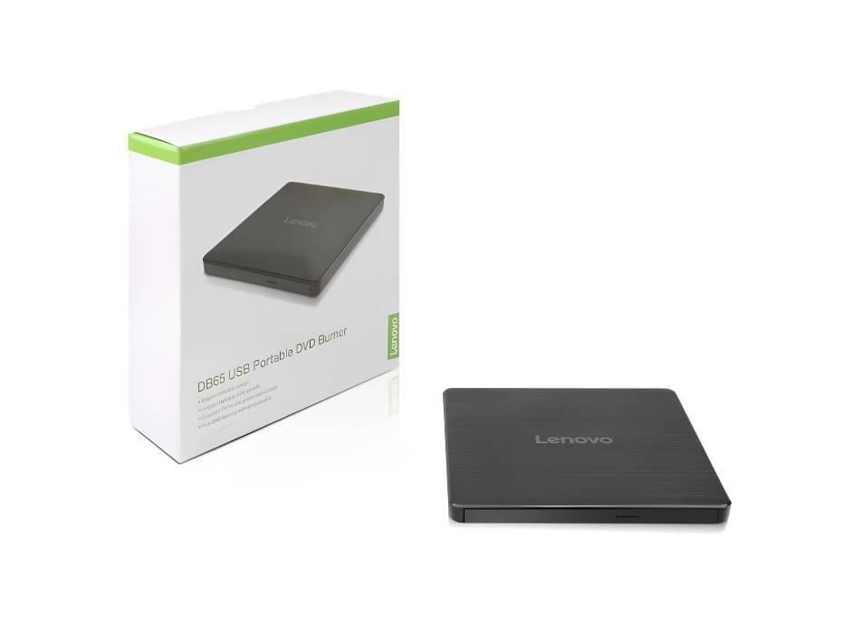 Lenovo Slim DVD Burner DB65 (888015471),Black