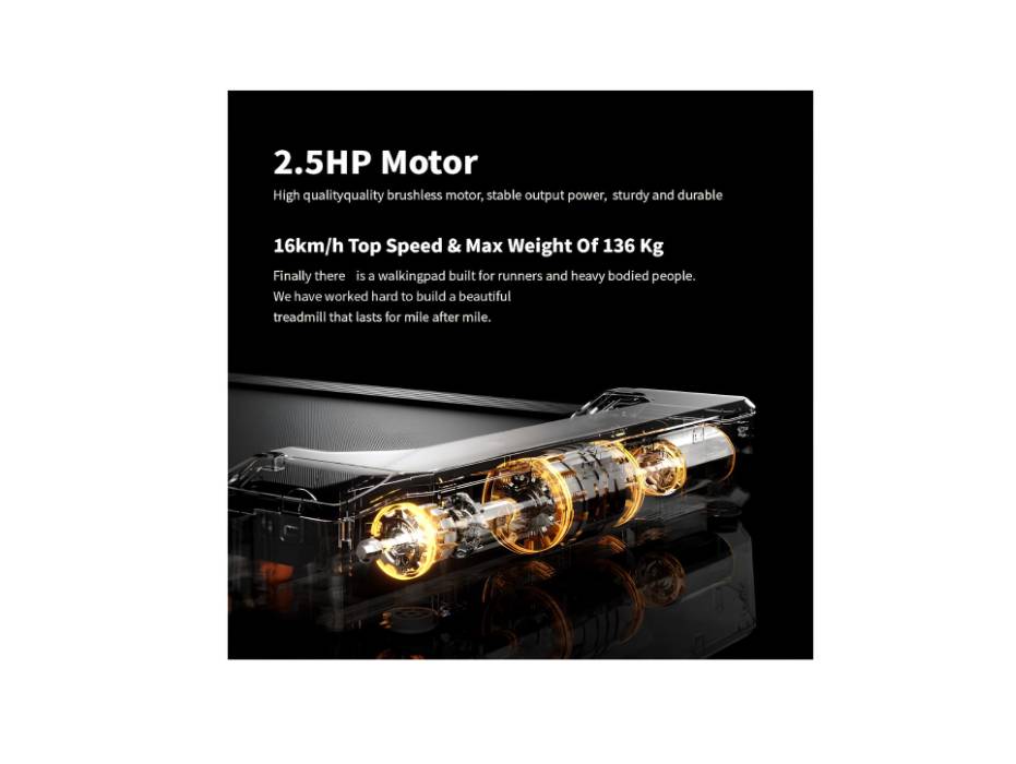 Xiaomi KINGSMITH MX16 Double-Fold Treadmill 2 in 1 Foldable Walking pad and Running Machine for Fitness Exercise