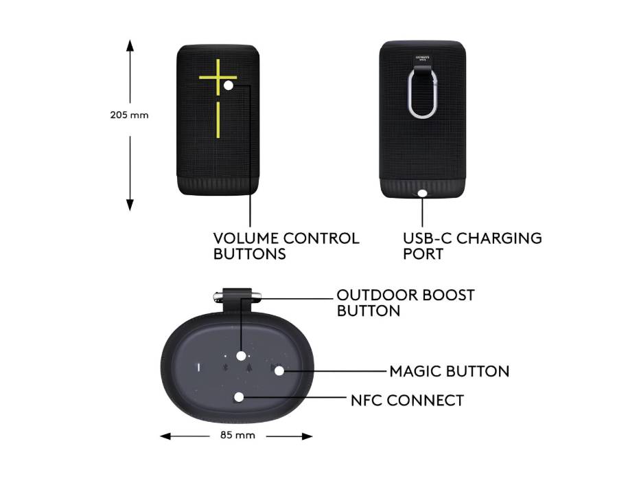 Ultimate Ears Everboom Wireless Bluetooth Portable Speaker