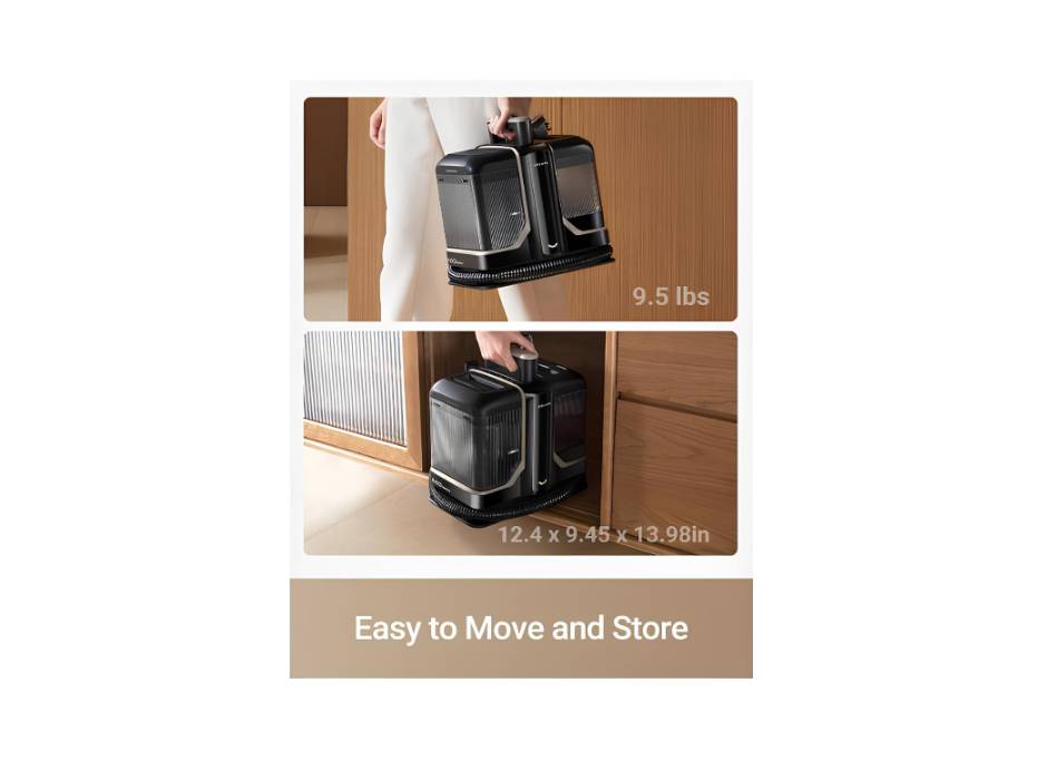 Dreame N10 Spot Cleaner, 12000Pa Suction with Penetrative Spray Carpet Cleaner, Self-Cleaning Hose, Lightweight Multi-Surface Cleaning with Stain Tools