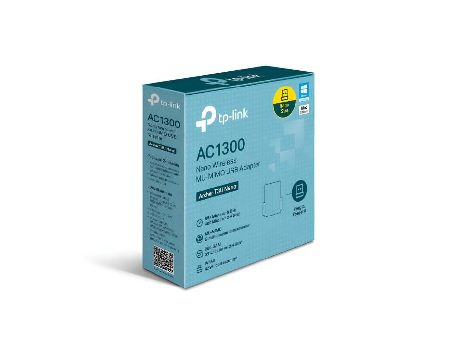 TP-Link AC1300 Nano Wireless MU-MIMO USB 2.0 Adapter