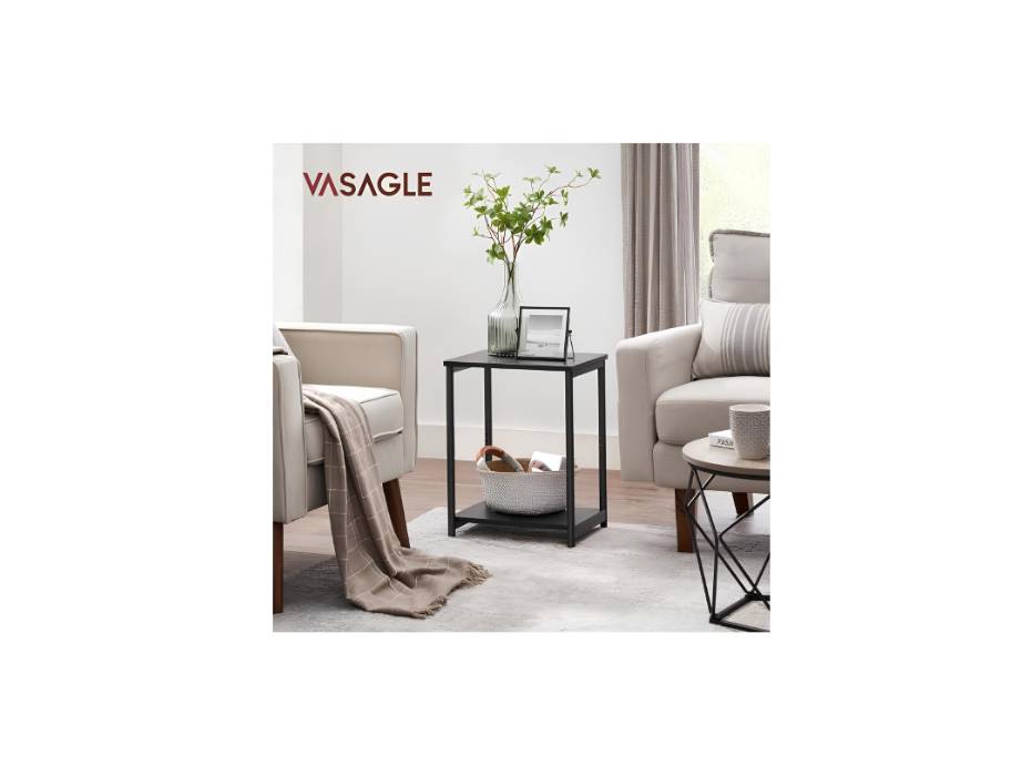 VASAGLE Side Table, Small End Table, Nightstand for Living Room, Bedroom, Office, Bathroom