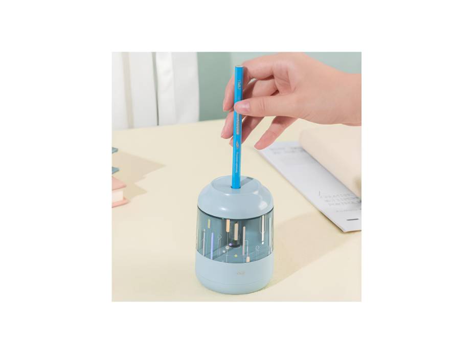 Deli EH508-BL Electric Pencil Sharpener for Graphite Pencils
