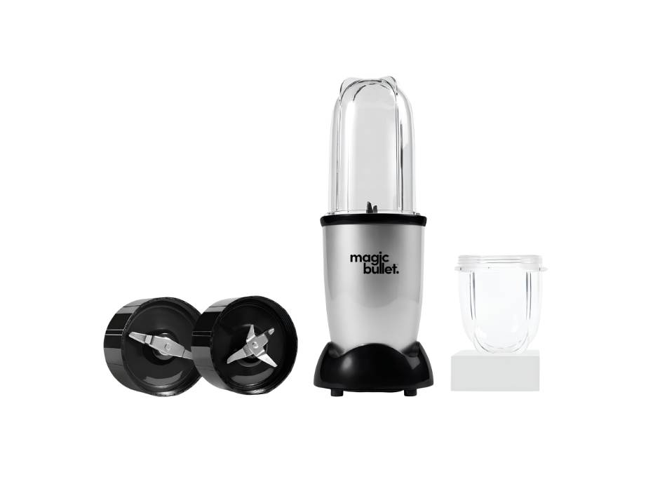 Magic Bullet, Multi-Function High-Speed Blender ,Black/Silver,4 Piece Set
