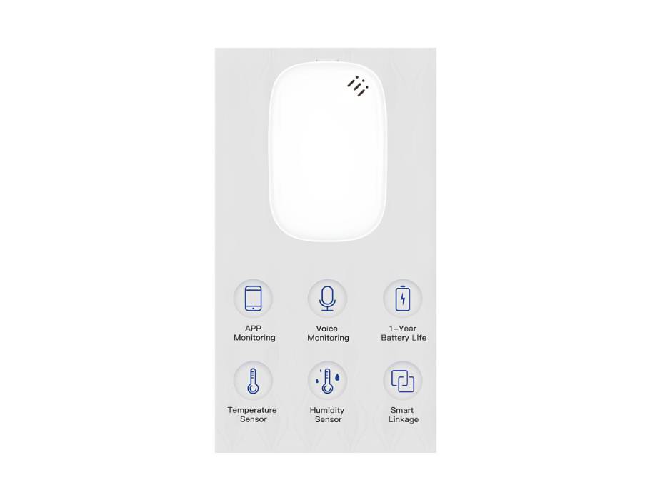MOES ZigBee Smart Temperature and Humidity Monitor, Thermometer Hygrometer, Works with Tuya Smart Home APP, Compatible with Alexa & Google Home, Requires MOES Hub
