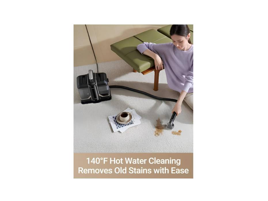 Dreame N10 Spot Cleaner, 12000Pa Suction with Penetrative Spray Carpet Cleaner, Self-Cleaning Hose, Lightweight Multi-Surface Cleaning with Stain Tools