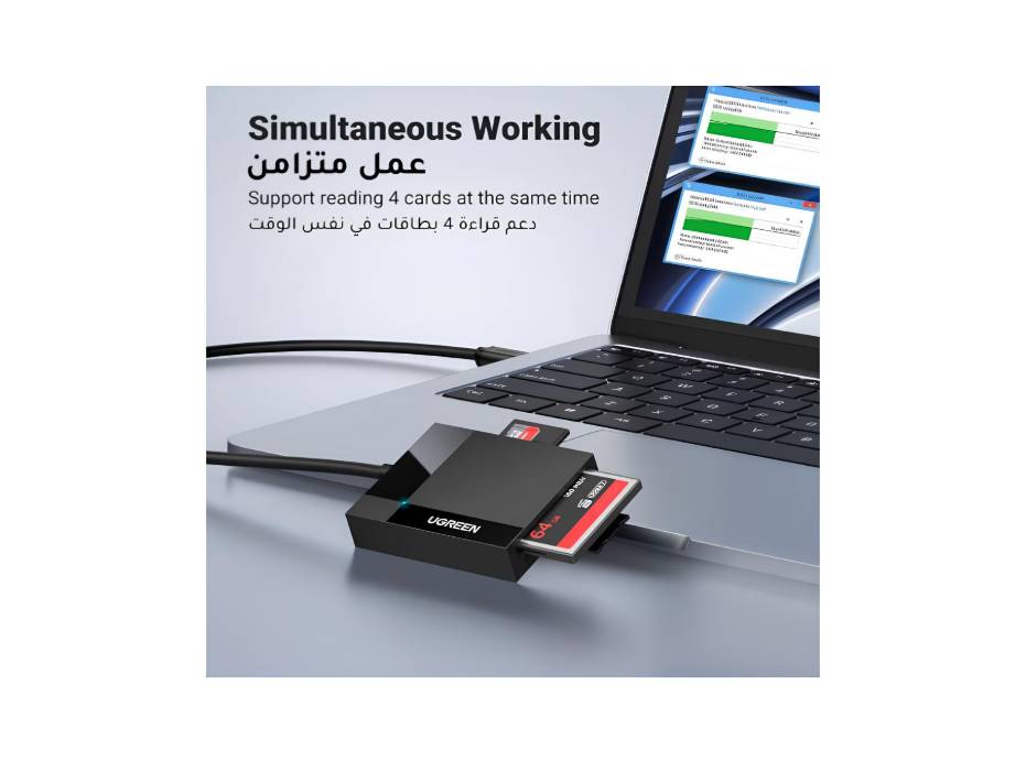 UGREEN USB 3.0 SD Card Reader 4-in-1 Micro SD Card Reader Memory Adapter 5Gbps