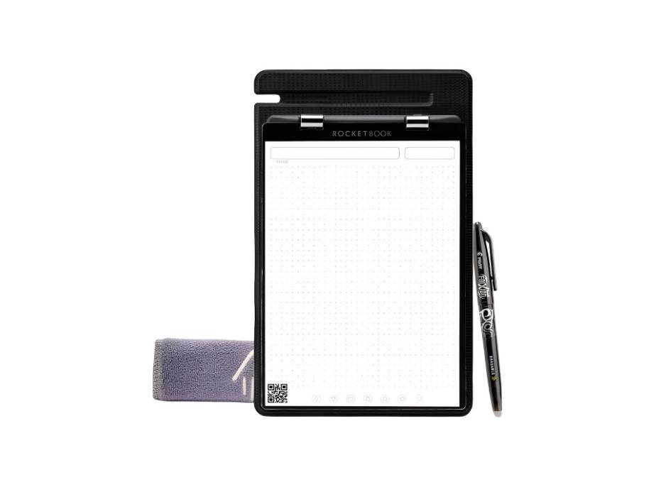 Rocketbook Orbit Legal Pad Executive - Smart REUsable Black, Lined/Dot-Grid