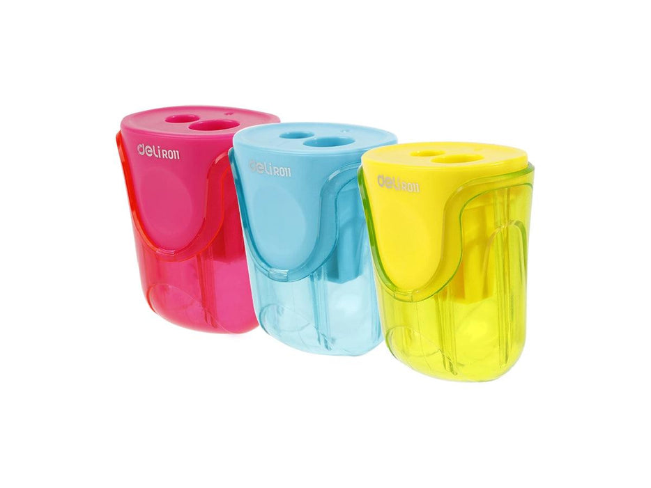 Deli R01100 2 Hole Plastic Sharpener (12pcs/box) - Altimus