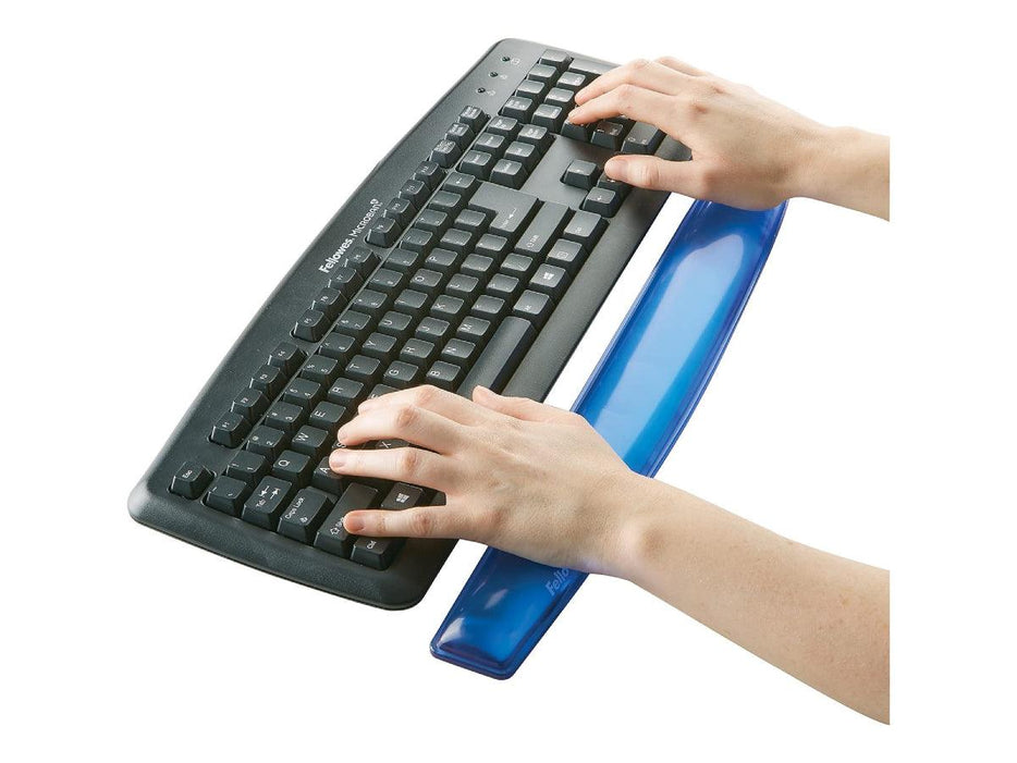 Fellowes Gel Crystals Wrist Rest, Blue (91137) - Altimus
