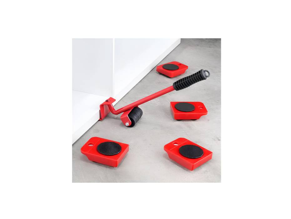 Furniture Lifter moving Tools Set (1pc Lifter & 4pcs Slider), 150kgs Capacity