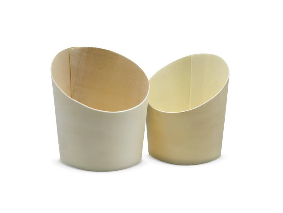 Fun Wooden Medium Fries Cups, Pack of 10