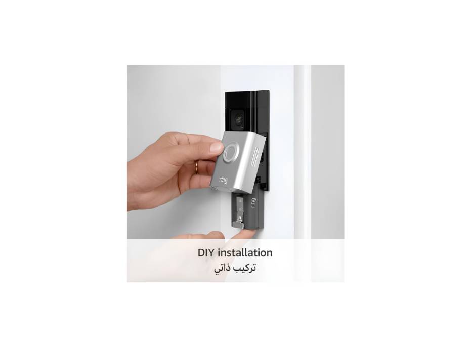 Ring Battery Video Doorbell Plus | Wireless Video Doorbell Camera with 1536p HD Video, Head-To-Toe View, Color Night Vision, Wifi