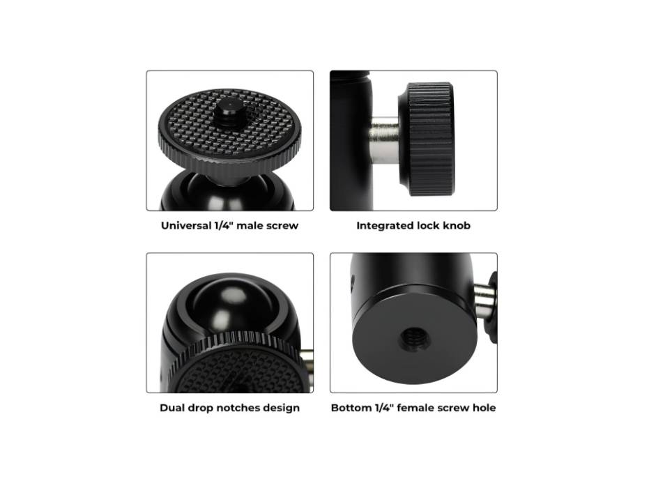 OBSBOT Extendable Tripod Mini Ball Head