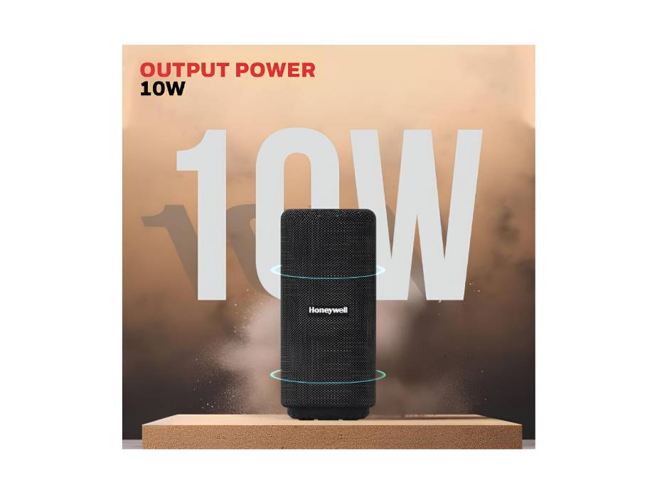 Honeywell Suono P300 10W 5.3 Bluetooth Speaker, 9H Playtime, Deep Bass, IPX 4, TWS Feature, Fast Charging, SD Card, USB, AUX, Built-In Mic and 52mm Drivers