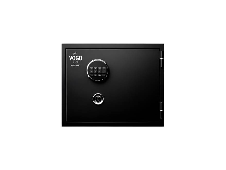 Shinjin Safe Tech Vogo Safes, VGF-360, 19 Liters and 39 Kg with Key and Electronic Lock, Black Diamond