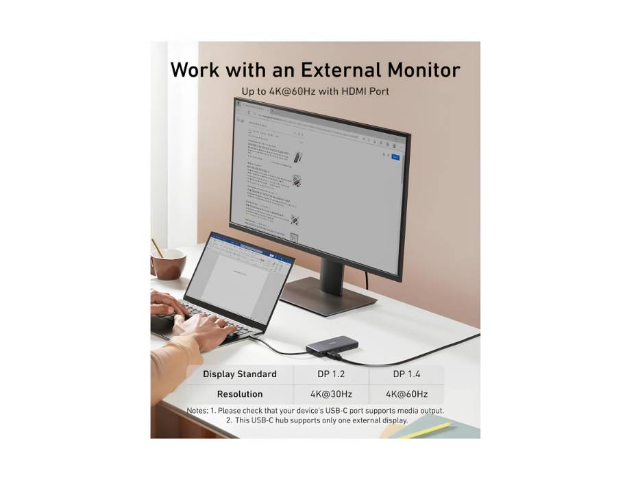 Anker 555 USB-C Hub (8-in-1), with 85W Power Delivery, 4K 60Hz HDMI Port, 10Gbps USB C and 2 A Data Ports, Ethernet microSD SD Card Reader