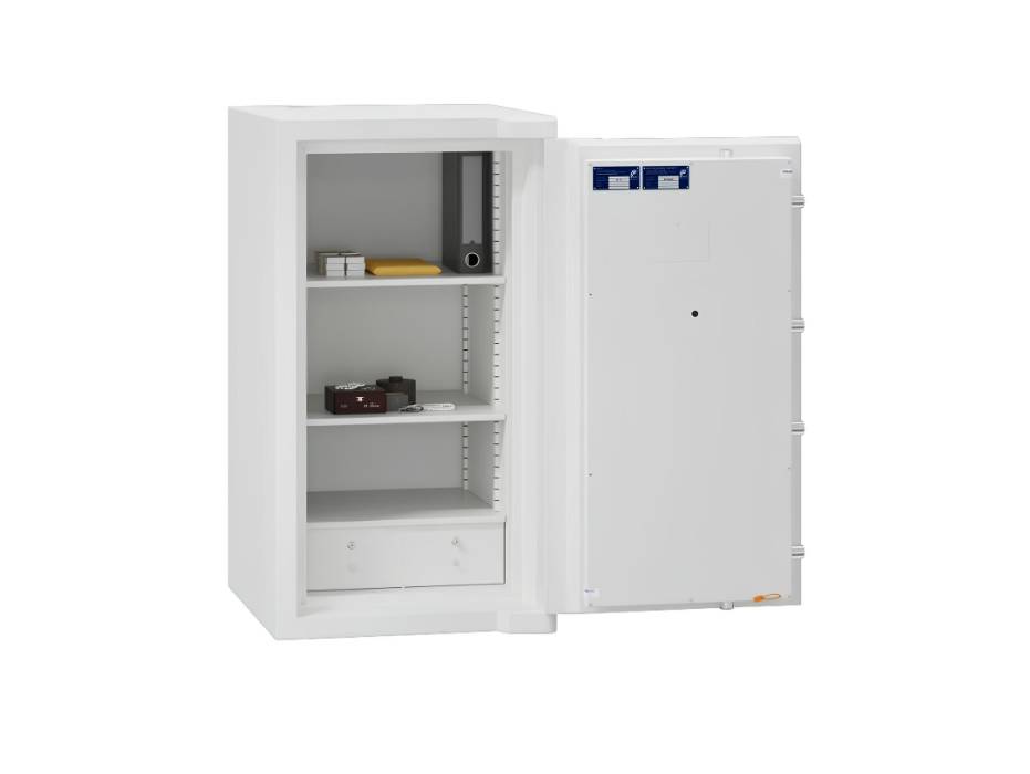 Chubbsafes Europa Safe Grade 2 T2 (Size 3), Model 180, 2 Shelves + 2 Half Drawers, with Key Lock and Key-Operated Combination Lock
