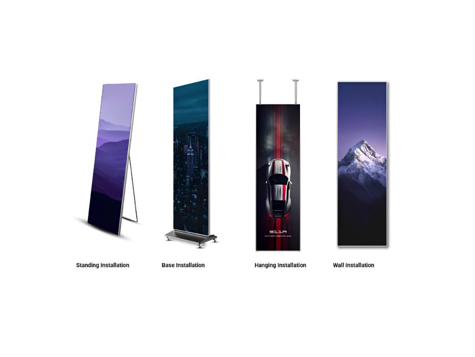Specktron 83" (320 x 1080) 3840Hz LED Poster Display for advertising and information, Android OS | XVP-83P18