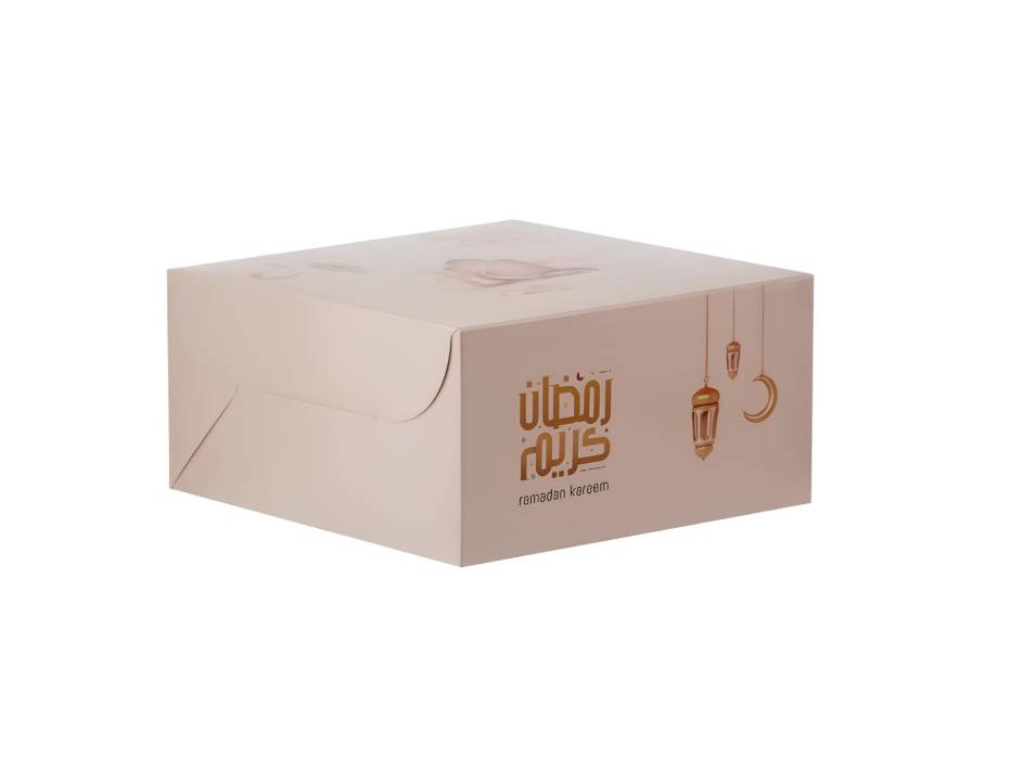 Ramadan Theme Printed Snack Box, 20 x 20cm, 5 pieces