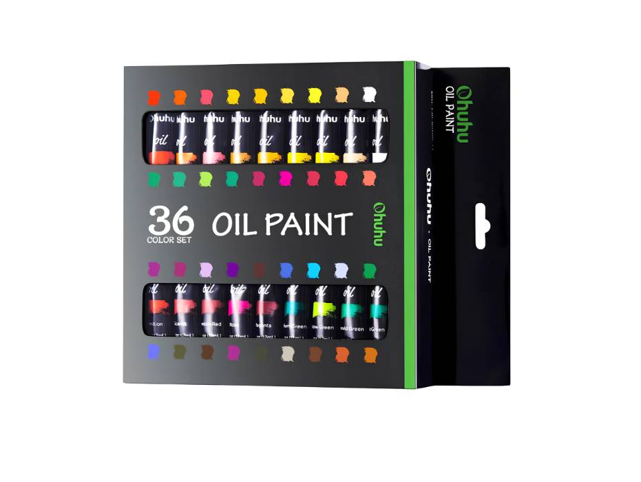 Ohuhu Oil Paint Tubes Oil-based 24 Colors, 12ml