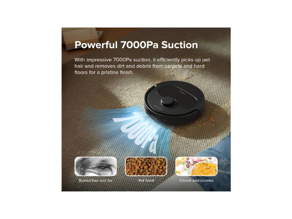 Roborock Qrevo S Robot Vacuum and Mop, Self-Drying, Auto Mop Washing, 7000Pa Suction, Self-Emptying & Refilling intelligent robot vacuum cleaners