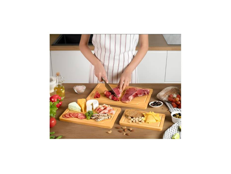 Bamboo Cutting Board Set, 3pcs
