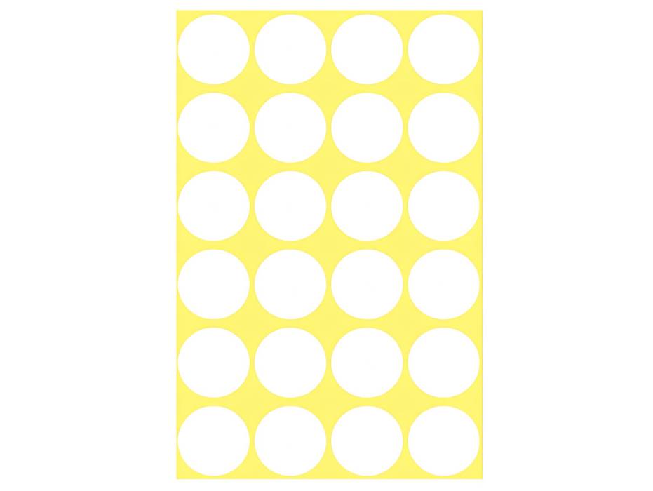 Avery Marking Labels, Dots, 18 mm, white, 96/pack (3170)
