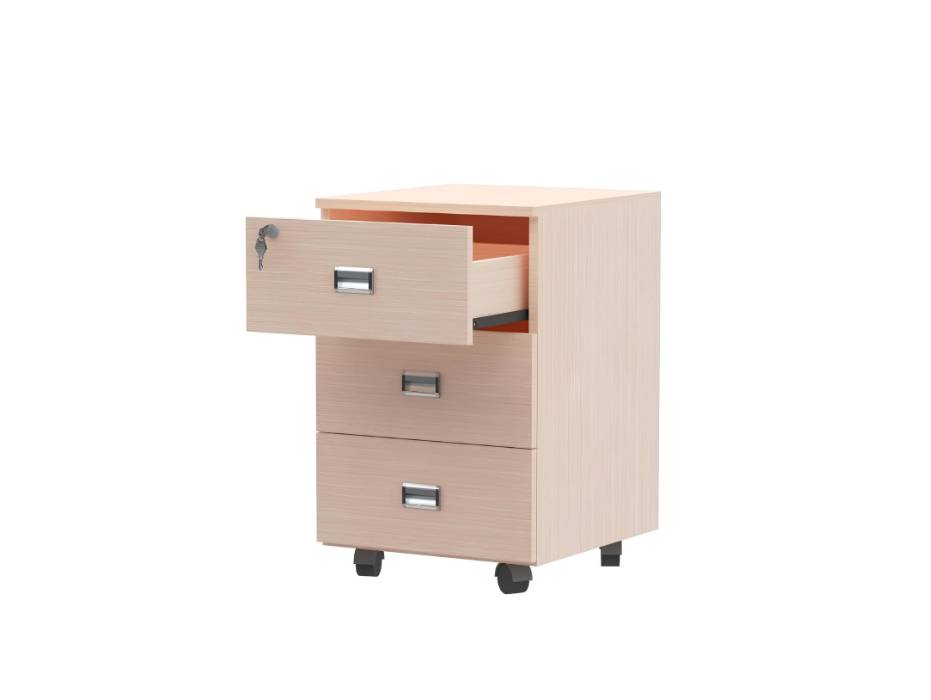 Stazion 3 Drawer Mobile Storage Unit Modern Office Furniture with Cabinets